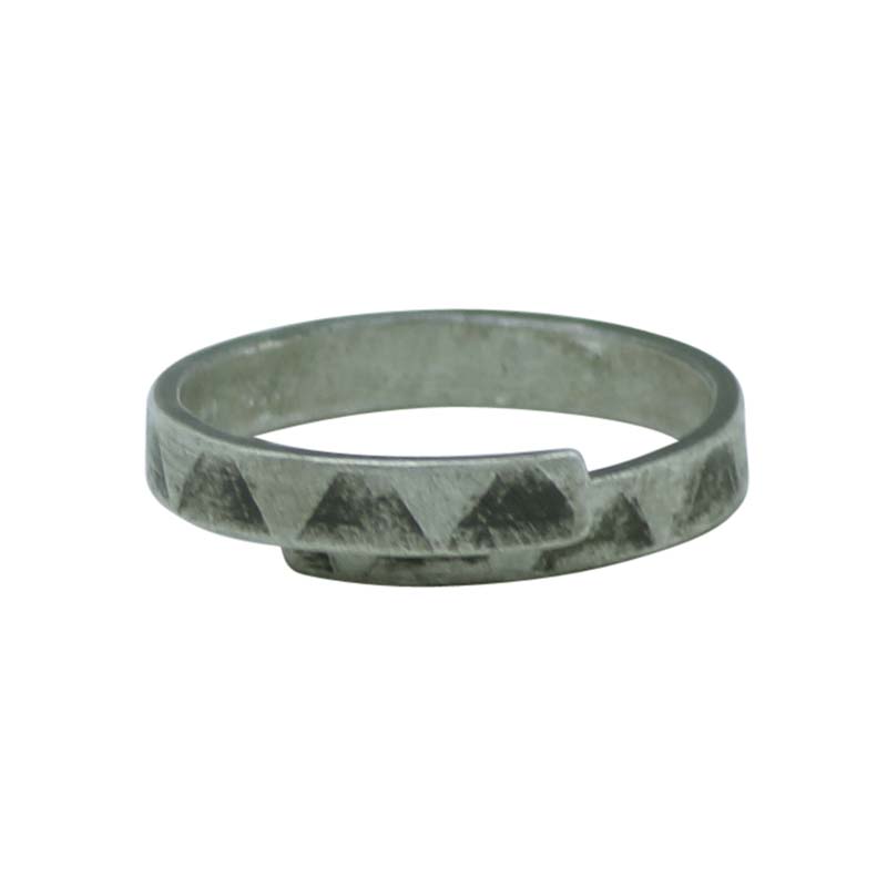 Triangle Rollered Ring - Genna Delaney Jewellery Artist