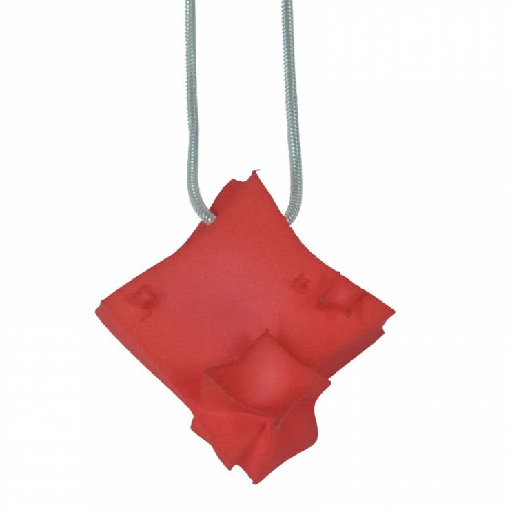large red cube pendant