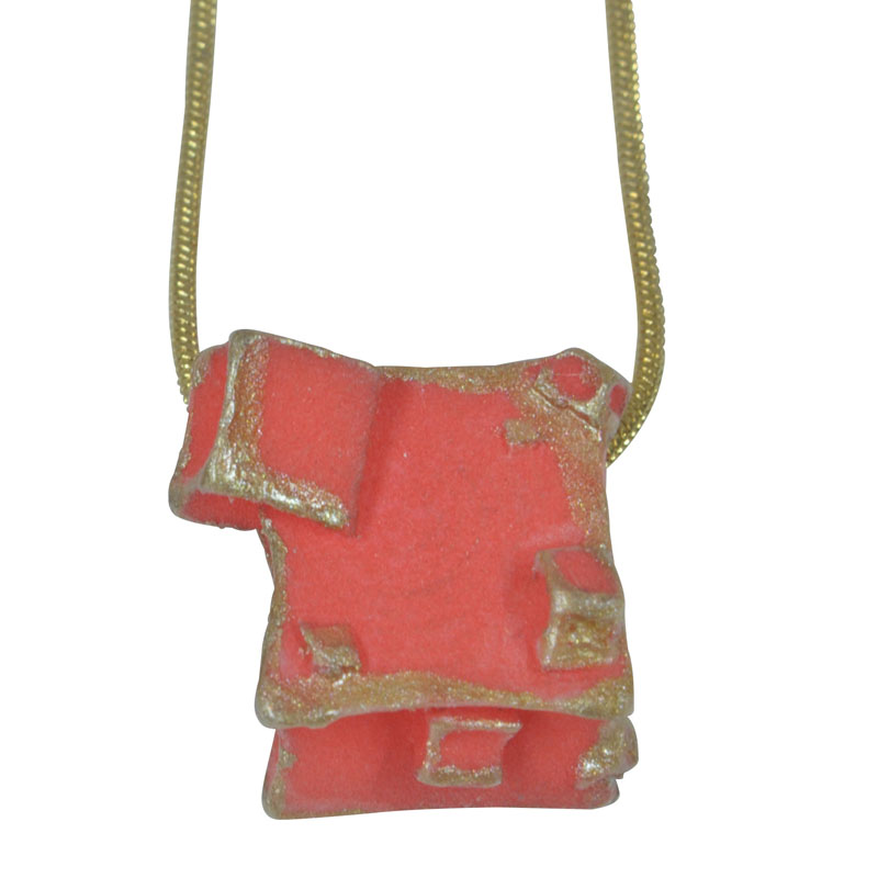 red gold pendant