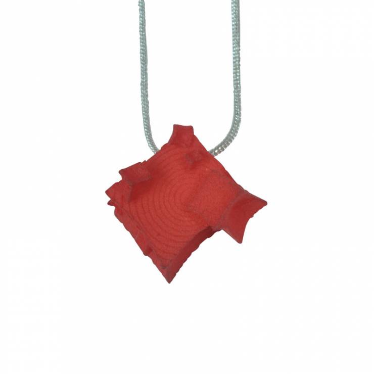 small red cube pendant