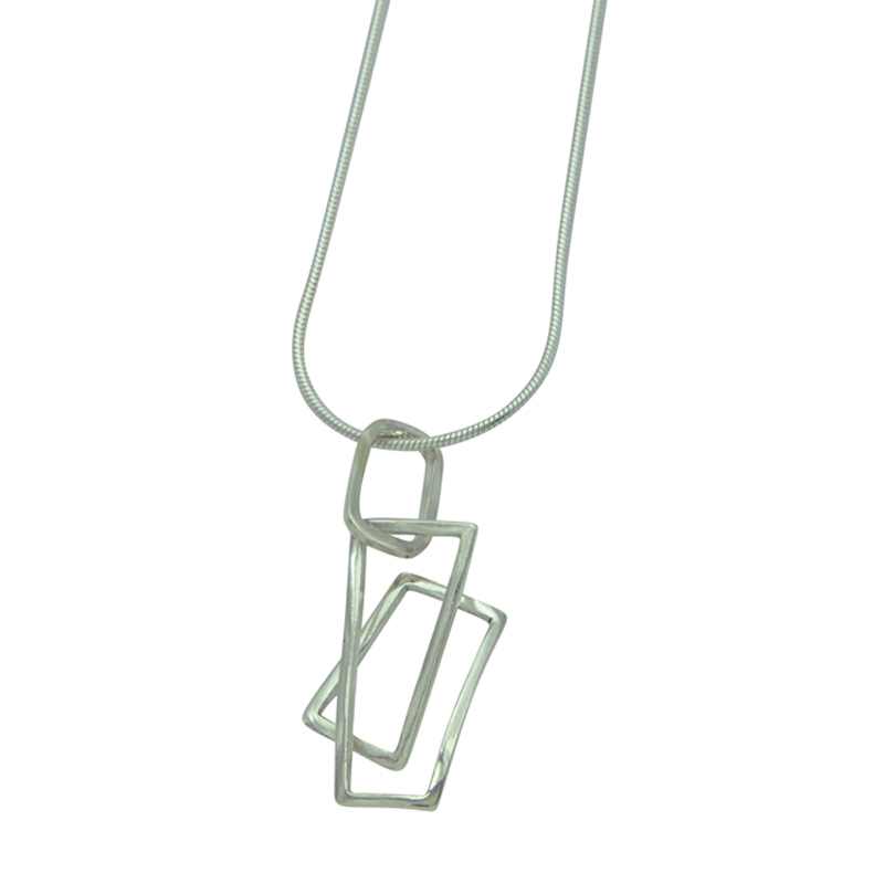 small component pendant silver