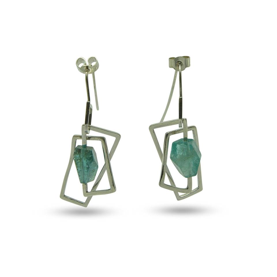 small component apatite earrings - web