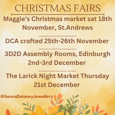 Quiet before the storm – dates for your diary – Christmas fairs