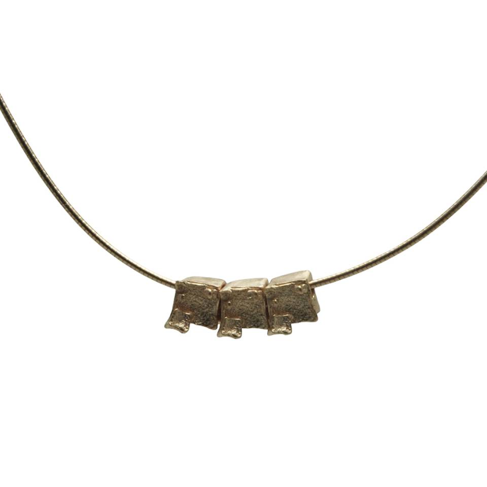 3 cube rose gold necklace - web